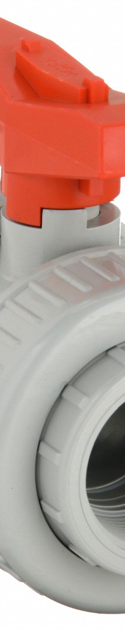 GF PIPING SYSTEMS Manual Two-Way Ball Valve: 1 1/2 in Size - CPVC Ball Valves