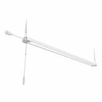 ETI 42" LED Shoplight with Pull Chain 4200LM 4000K 80CRI 120V: 4,236 lm_6,279 lm, 4000K, 120V AC (MPN B02012601A). Key specifications — Brand: ETI; Linkable Up To: 4 Fixtures; LED Replacement For: Integrated LED; Voltage: 120V AC; Color Temperature: 4000K; Emergency Battery Backup: No.