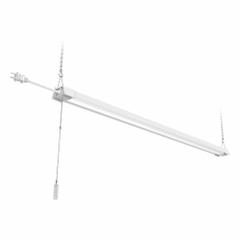 ETI 42" LED Shoplight with Pull Chain 4200LM 4000K 80CRI 120V: 4,236 lm_6,279 lm, 4000K, 120V AC (MPN B02012601A). Key specifications — Brand: ETI; Linkable Up To: 4 Fixtures; LED Replacement For: Integrated LED; Voltage: 120V AC; Color Temperature: 4000K; Emergency Battery Backup: No.