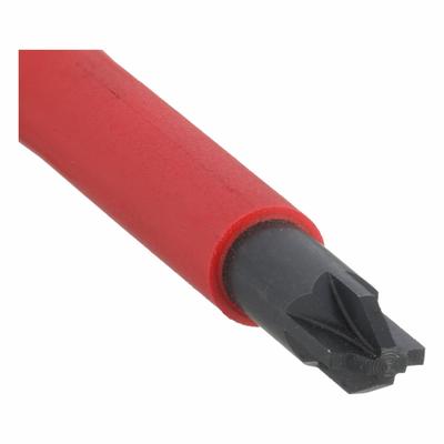 WIHA Insulated Pozidriv Screwdriver: Insulated SoftFinish, #2 Tip Size, 3 7/8 in Shank Lg - Pozidriv Screwdrivers