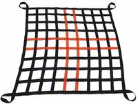 US NETTING Cargo Lifting Net: Loop, 4,500 lb Working Load Limit, 4 Attachment Points, Polyester (MPN MGCLN-10-10-2W). Key specifications — attr994824: US NETTING; attr994825: Black/Safety Orange; attr994829: Polyester.