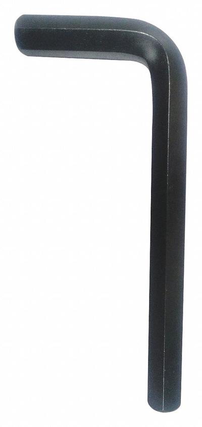 WESTWARD Hex Key: 0 Ball Ends, 14 mm Tip Size, Metric, Short, Alloy Steel, Black Oxide - L-Shaped Hex Keys