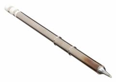 HAKKO Soldering Tip: T15 Series, Bevel, 1.1 mm W, 11.5 mm Lg, 1 mm OD (MPN T15-BCF1). Key specifications — Brand: HAKKO; Compatible Handpiece Manufacturer Model Number: FM-2028; Manufacturer Part Number: T15-BCF1.
