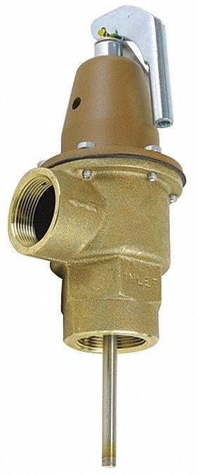 Watts Pressure Safety Relief Valve: Section XIII ASME Section, FNPTF x FNPTF - ASME Section XIII Temperature & Pressure Relief Valves
