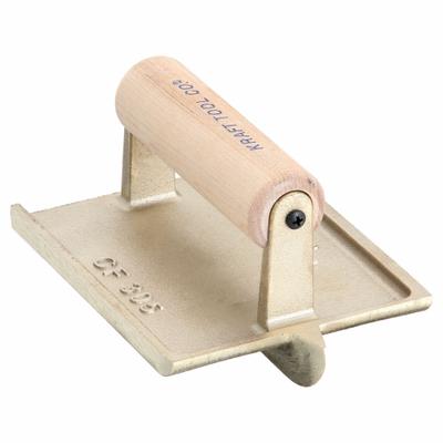 KRAFT TOOL Concrete Groover: Bronze, 6 in Blade Lg, 4 1/2 in Blade Wd, Wood - Handheld Groovers