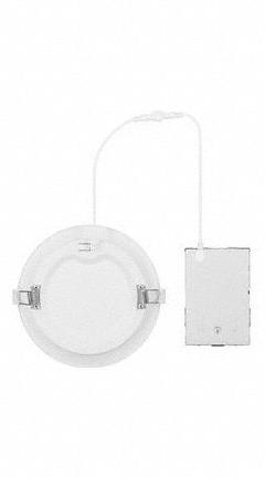 LEDVANCE/ SYLVANIA Recessed Down Light Kit: 6 in Dia, 800 lm, 2700K/3000K/3500K/4000K/5000K, 10 W (MPN 63055). Key specifications — Trim Style: Smooth; Trim Color: Available Separately; Dimmable: Yes; Color Temperature: 3500K; Brand: LEDVANCE/ SYLVANIA; Voltage: 120V AC.