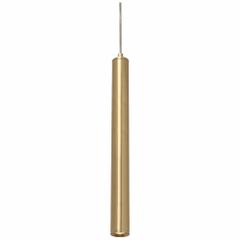 AFX INC. Pendant: 1 1/4 in Dia, 16 in Ht, Gold/Satin Brass, 800 lm, 3000K, 9 W, 120 to 277V AC (MPN ELIP01L30UDSB). Key specifications — Voltage: 120 to 277V AC; Brand: AFX INC.; Color Temperature: 3000K; Dimmable: Yes; Housing Finish/Color: Satin Brass.