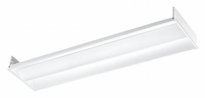 COLUMBIA LIGHTING Recessed Troffer: 4 ft Lg, 1 ft Wd, 4,455 lm, 3500K, 36 W - 1 ft. x 4 ft. LED Center-Basket Troffers