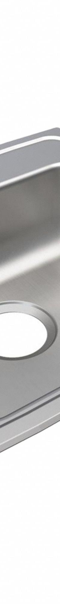 JUST MANUFACTURING Bowl Drop-In Sink: 19 1/2 in Overall Lg, 19 in Overall Wd, 5 in Bowl Dp, 1 Bowls (MPN SLADA2019A501-J). Key specifications — Brand: JUST MANUFACTURING; Color Family: Silver/Gray.
