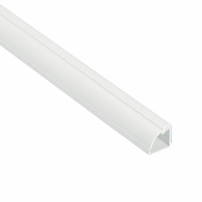 D-LINE Hinge and Click Lock: Quarter Round, 7/8 in Wd, 7/8 in Ht, 60 in Lg, Plastic - Half- & Quarter-Round Cable Concealer Strips