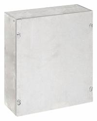 HOFFMAN Enclosure: Steel, 6 in x 4 in x 4 in, NEMA 1, Solid Cover, Screw On, Galvanized (MPN ASG6X4X4NK). Key specifications — Brand: HOFFMAN; Closure Method: Screws; Knockouts: Not Included.