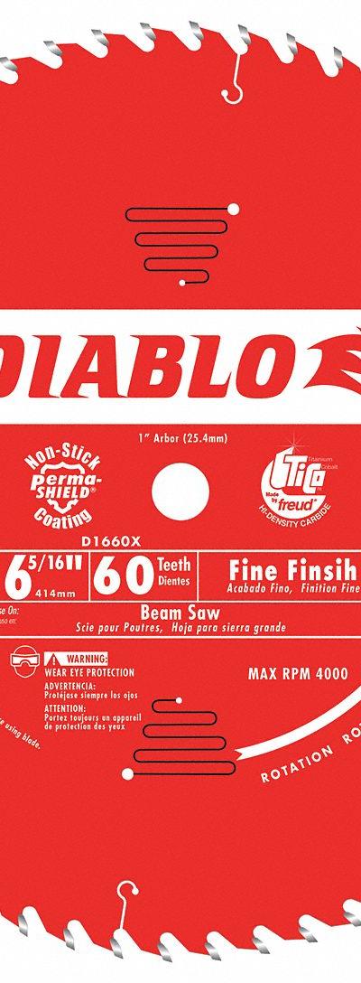 DIABLO Circular Saw Blade: 16 5/16 in Blade Dia - Wood-Cutting Blades