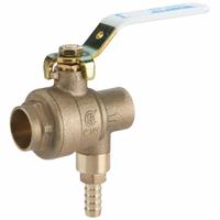 WATTS Ball And Relief Valve: Socket x Socket, 3/4 in x 3/4 in, Bronze, 400 psi Max. Op Pressure (MPN 3/4 LFBRVM1SXSXB-125). Key specifications — Brand: WATTS.
