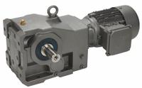 NORD AC Gearmotor: Right Angle, Single Output Shaft, 3-Phase, TEFC, 137 RPM, 222 in-lb Max Torque (MPN SK9012.1-71L/4-12.23-A). Key specifications — Brand: NORD; Full Load Current: 1.9/0.95 A.