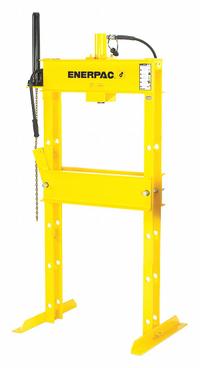 ENERPAC Hydraulic Press: Electric, H-Frame, 50 ton, 120V AC (MPN IPE5005). Key specifications — attr1088191: 115 VAC; attr1088151: ENERPAC.