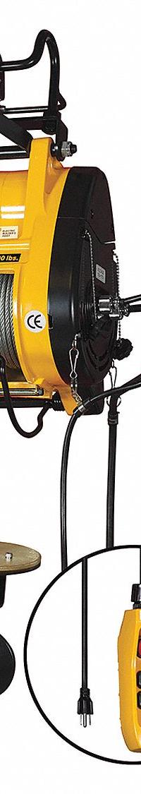 OZ LIFTING PRODUCTS Electric Wire Rope Hoist: H3 - Std Duty, Hook Mounted - No Trolley, 1 Speeds (MPN OBH1000). Key specifications — Lifting Hook Type: Hook with Safety Latch; Brand: OZ LIFTING PRODUCTS; Speed Programmability: Non-Programmable; Operating Voltage: 115V AC.