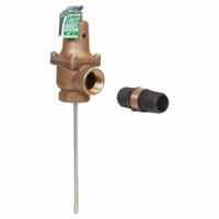 WATTS Relief Valve: FNPTF x FNPTF, 1 1/4 in x 1 1/4 in, Bronze, 150 psi Max. Op Pressure (MPN 1-1/4 174A 075 FS). Key specifications — Brand: WATTS.