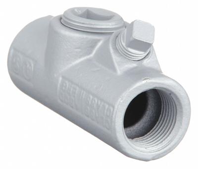 APPLETON ELECTRIC Sealing Fitting - Vertical and Horizontal: Iron, 1 in Trade Size, Female - Vertical and Horizontal Sealing Fitting - 25% Fill