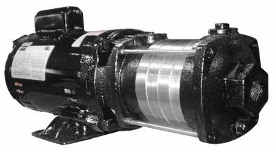 Dayton Booster Pump: 3/4 hp, Single Phase, 115/230V AC, 10 gpm Best Efficiency Flow - Horizontal Booster Pumps