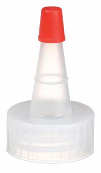 Cap: 24.38 mm Dia, Off-White, LDPE, Unlined, 24-400 mm Screw Closure Size, Narrow Mouth Size (MPN 509-0024). Key specifications — Closure Type: Sealing Cap; Clarity: Assorted; Mouth Size: Narrow; Product Type: Yorker Cap; Septa Included: No; Vented: No; Screw Closure Size: 24-400 mm; Brand: DYNALON.