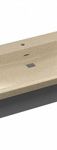 BRADLEY Bathroom Sink System: Express, Sand, Terreon®, 94 in Overall Lg, 30 in Overall Wd (MPN S93-733). Key specifications — Series: Express; Includes: Individual Chrome Plated Waste Assembly; Color: Sand; Brand: BRADLEY; Sink Type: Bathroom; Material: Terreon®; Sink Material: Polymer Resin.