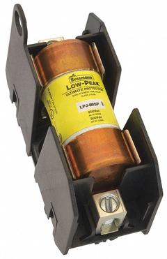 BUSSMANN Fuse Block: Open Block Design, 1 Pole, 600 V AC, Box Lug, Non-Indicating (MPN JM60060-1CR). Key specifications — Brand: BUSSMANN.