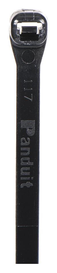 PANDUIT Cable Tie: 12 1/2 in Nominal Lg, 3 1/4 in Nominal Max. Bundle Dia., 0.22 in Wd, Std, 100 PK (MPN SG300S-C0). Key specifications — Outdoor Use: Yes; Color: Black; Brand: PANDUIT.