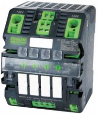 MURRELEKTRONIK Electronic Circuit Protector: MICO+, 4 Channels, 1 A/2 A/3 A/4 A Adj., 10 Connections (MPN 9000-41084-0100400). Key specifications — Voltage In Rating: 30V DC; Brand: MURRELEKTRONIK.