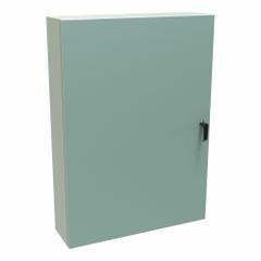 HAMMOND Electrical Enclosure: Steel, 42 in x 30 in x 8 in, NEMA 12/3R/4, Solid Cover, Hinged (MPN EN4SD42308GY). Key specifications — Closure Method: Latches; Brand: HAMMOND; Knockouts: Not Included.