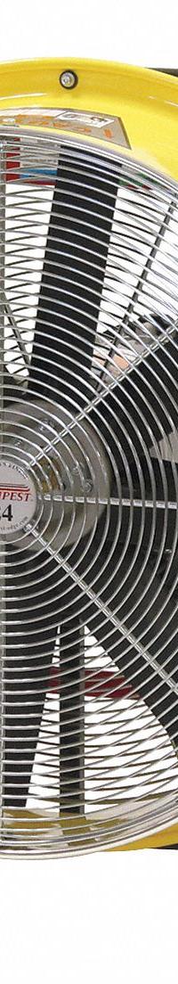 TEMPEST Circulating Fan: 24 in Blade Dia, 115/208 to 230V AC, Mobile, 1 hp, Direct Drive, Steel (MPN 913-1260). Key specifications — Mobility: Mobile; Voltage: 115/208 to 230V AC; Brand: TEMPEST.