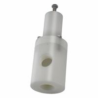 PLAST-O-MATIC Adjustable Back Pressure Relief Valve: Polypropylene, FKM, 1 in x 1 in, FNPT x FNPT (MPN RVT100V-PP). Key specifications — Brand: PLAST-O-MATIC.