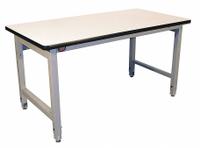 PRO-LINE Workbench: Adj Ht, Laminate, 72 in x 36 in, 5,000 lb Overall Load Capacity, Gray (MPN HD7236P-A31/HDLE-6). Key specifications — Brand: PRO-LINE.