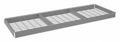 TENNSCO Shelf: 72 in x 24 in, 2,000 lb Load Capacity, Steel, 5 ga Decking, Gray, Shelf (MPN ZLCS-7224W). Key specifications — Decking Material: Steel; Includes: (2) Front to Back Deck Supports; Decking Finish: Zinc Plated; Shelf Configuration: Single Straight; Color: Gray; Frame Material: Steel; Brand: TENNSCO; Frame Finish: Zinc Plated.