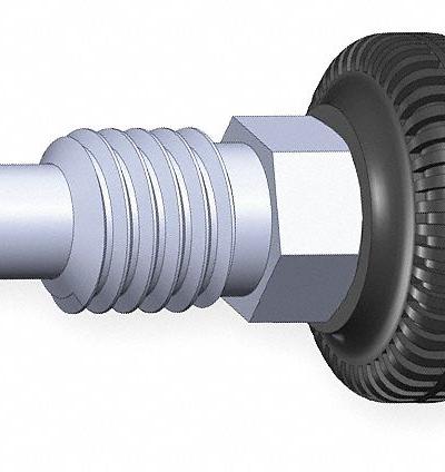 INNOVATIVE COMPONENTS Spring Plunger: Steel - Nonlocking Knurled-Knob Retractable Spring Plungers