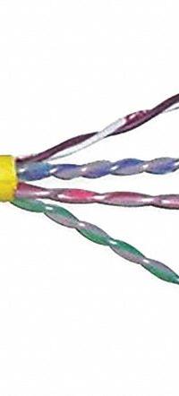 GENSPEED Category Cable: 1,000 ft Cable Lg, 23 AWG, Riser, Yellow, PVC, Enhanced, 7133902, 6, Solid. Key specifications — Conductor Gauge: 23 AWG; Jacket Material: PVC; Brand: GENSPEED; Pairs Separation: Enhanced.