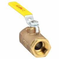 APOLLO Manual Two-Way Ball Valve: 1 in, Bronze, Straight, FNPT x FNPT, 600 psi Max. Pressure (CWP) (MPN 7014564). Key specifications — Brand: APOLLO; Handle: Lever.