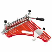 ROBERTS Vinyl Tile Cutter: 12 in Cutting Lg - Straight, 9 in Cutting Lg - Diagonal, Steel, Steel (MPN 10-900). Key specifications — attr1004963: ROBERTS; attr1004964: Tile Cutter; attr1008713: Blow-Molded Carrying Case; attr1022621: Metal; attr1022623: Steel.