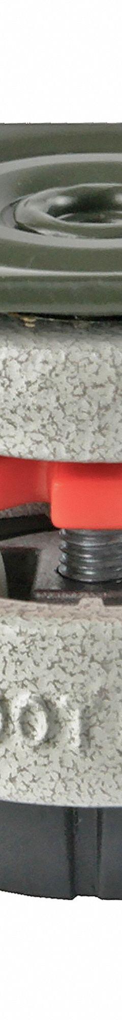 FOOT MASTER Plate Caster: Polyurethane Tread, 50 mm Wheel Dia, 82 mm Mounting Ht, Medium Duty (MPN GD-60-F-HUP-PUS). Key specifications — Brand: FOOT MASTER; Frame Color: White.