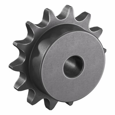 TRITAN Sprocket: One-Sided Hub, For Single Strands, 60, 14 Teeth, 3.371 in Pitch Dia - Size 60 Plain-Bore Roller Chain Sprockets