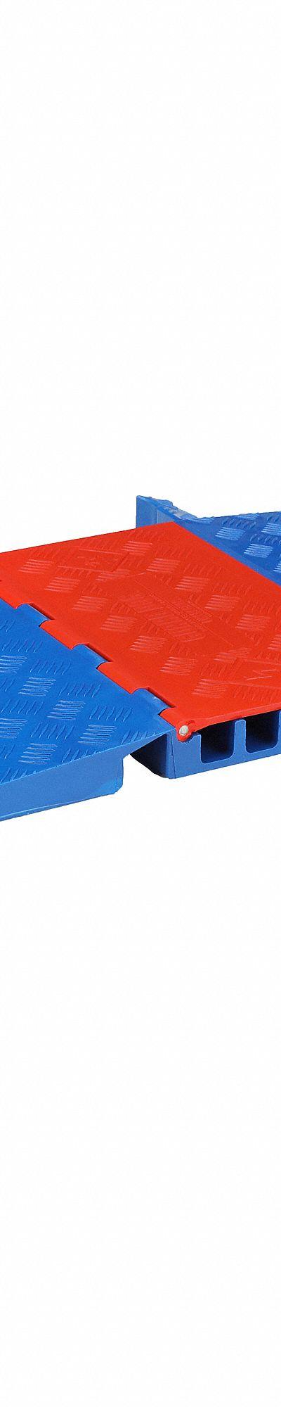 ADA Cable Protector: 5 Channels - Accessibility Cable Ramps with Hinged Cover