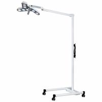 WALDMANN Exam Light: LED, 100,000 lux @ 100 cm, Floor Stand, 4300K, 95 CRI, 40 W Watt, Floor Stand (MPN D15915000). Key specifications — Operating Voltage: 100 to 240V AC; Illumination: 100,000 lux @ 100 cm; Manufacturer Part Number: D15915000; Brand: WALDMANN; Color Temperature: 4300K.