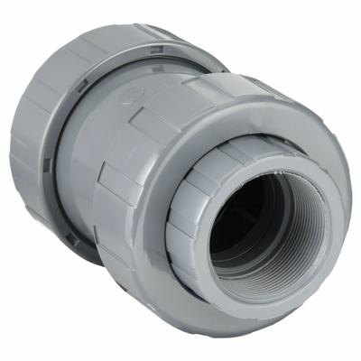 HAYWARD Check Valve: Ball, Inline Valve Body, PVC, 3 in Pipe Size, FNPT x FNPT - PVC Ball Check Valves