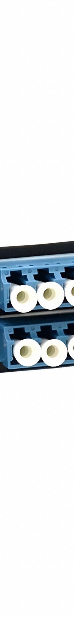 FIBERTRONICS Fiber Optic Adapter Plate: Single Mode, OS2, 24 Fiber Ports, LC, UPC, Quad, Blue, LGX (MPN LGX-LCQX-6B). Key specifications — Brand: FIBERTRONICS; Connector Type: LC; Port Configuration: Quad; Color: Blue; Contact Type Finish: UPC.