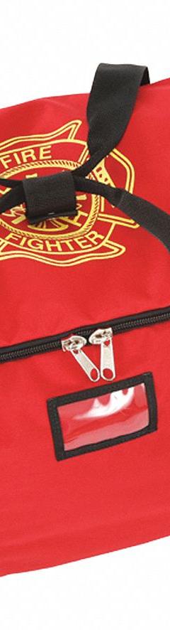 R&B FABRICATIONS Duffel Bag: Nylon, Red, 6,000 cu in Interior Volume, Zipper, 26 in Lg, 13 in Wd (MPN RB-199-U). Key specifications — Color: Red; Material: Nylon; Brand: R&B FABRICATIONS; Closure: Zipper.