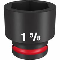 MILWAUKEE Standard Impact Socket: 3/4 in Drive Size, SAE, 1 5/8 in Socket Size, 6-Point, Std (MPN 49-66-6317). Key specifications — attr1215501: MILWAUKEE; attr1215515: Black Phosphate; attr1215518: 1-5/8 in.