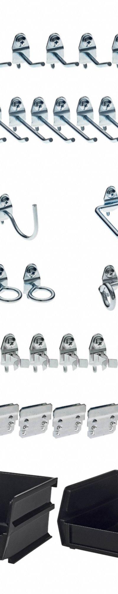 TRITON PRODUCTS Hooks and Hanging Bins: 1/4 in_1/8 in Peg Hole - Hook, Toolholder & Bin Assortments for Round-Hole Pegboard