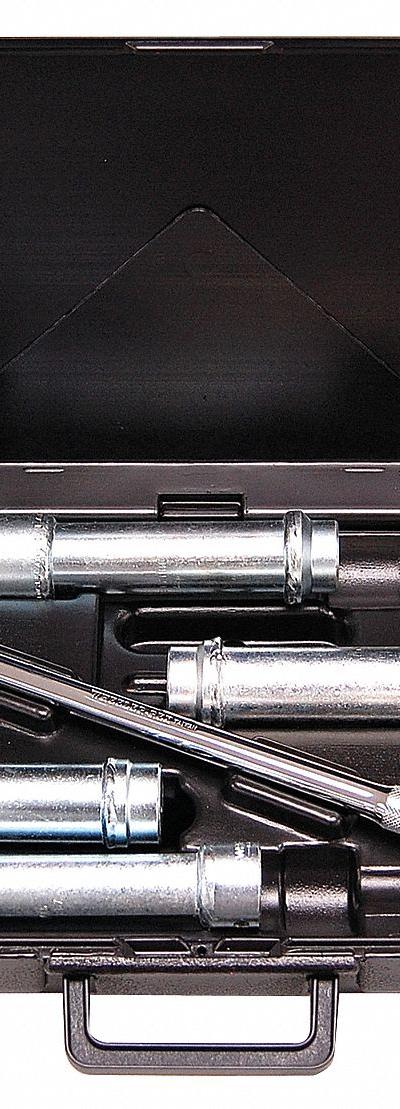 WHEELER-REX Socket Wrench Set: 1/2 in Drive, 4 Piece, 6-Point, Metric - Metric Socket Sets with Drive Tools