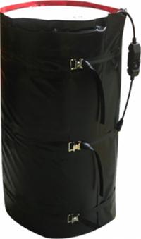 FLEXOTHERM Drum Heater Blanket: 230V AC, 115.31 W Watts, 100°F, 15 gal, IP66, Drums, Indoor/Outdoor (MPN HVB-B-02-350-040-050-06-2-50). Key specifications — attr1187699: FLEXOTHERM; attr1187720: 15 gal; attr1187700: Drums; attr1187702: IP66; attr1187704: Outdoor; attr1187710: .50 A.