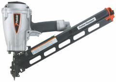 PASLODE Air Nail Gun: Metal Connector, 30°, Adhesive, 1/4 in NPT, Sequential, Strip Collation (MPN 500855). Key specifications — attr1320923: PASLODE; attr1320894: Sequential.