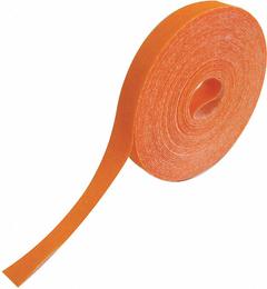 RIP-TIE Hook-and-Loop Cable Tie Roll: 75 ft Lg, 0.5 in Wd, 18 lb Tensile Strength, Orange, Polyester (MPN G-05-075-O). Key specifications — Color: Orange; Material: Polyester; Brand: RIP-TIE.
